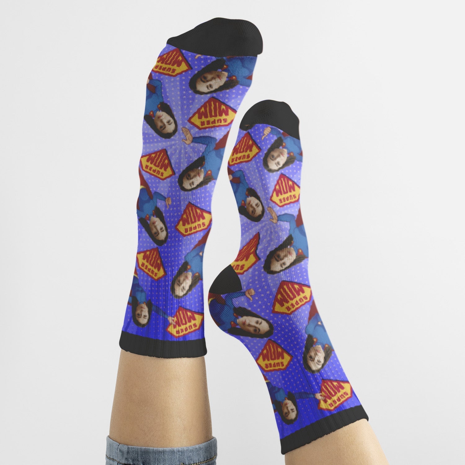 Personalisierte Super Mama Socken