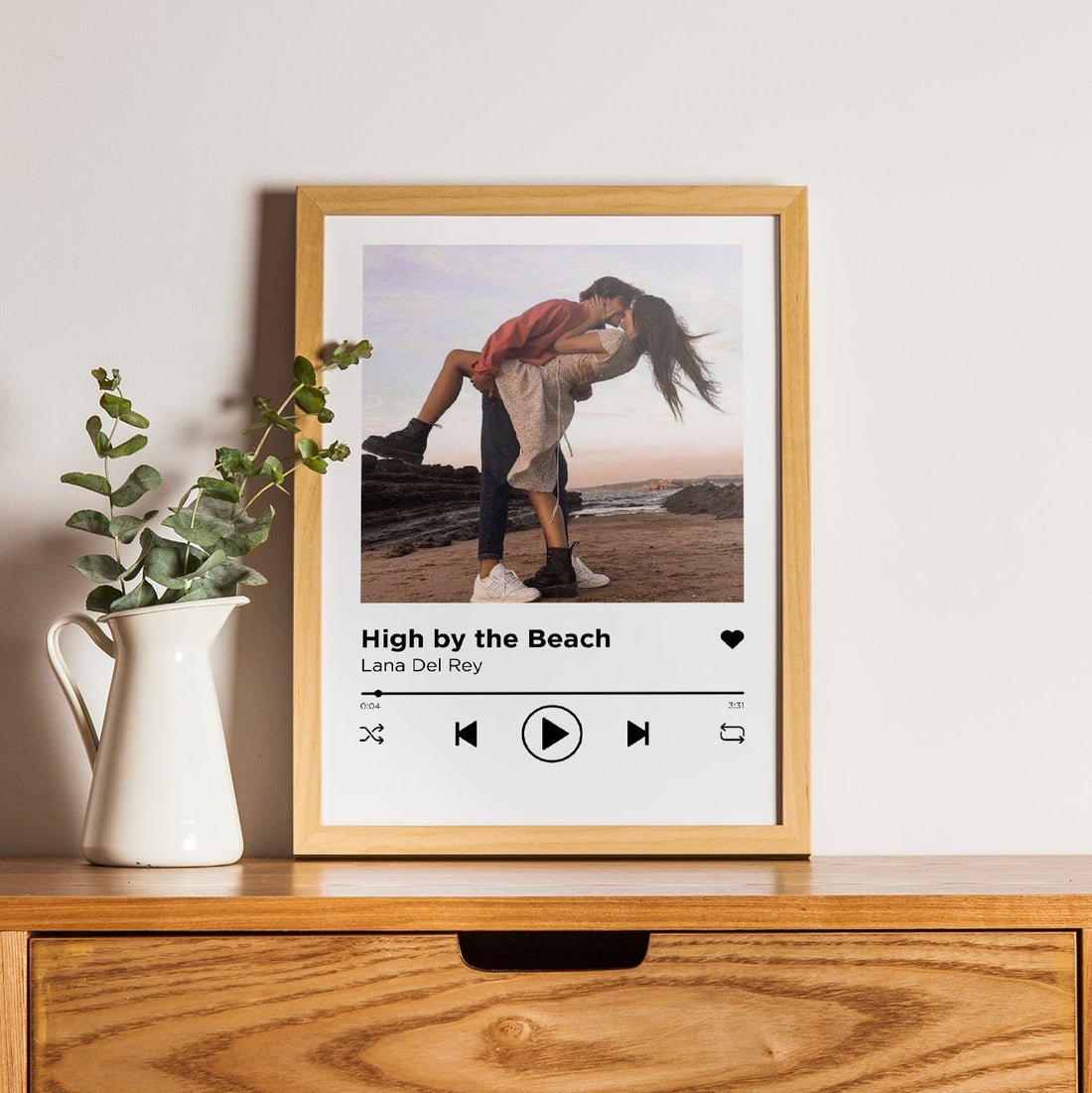 Personalisiertes Poster Musik Spotify Song Mit Foto