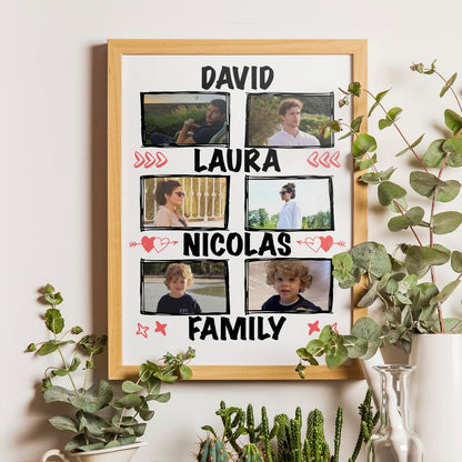 Personalisiertes Foto Familienposter
