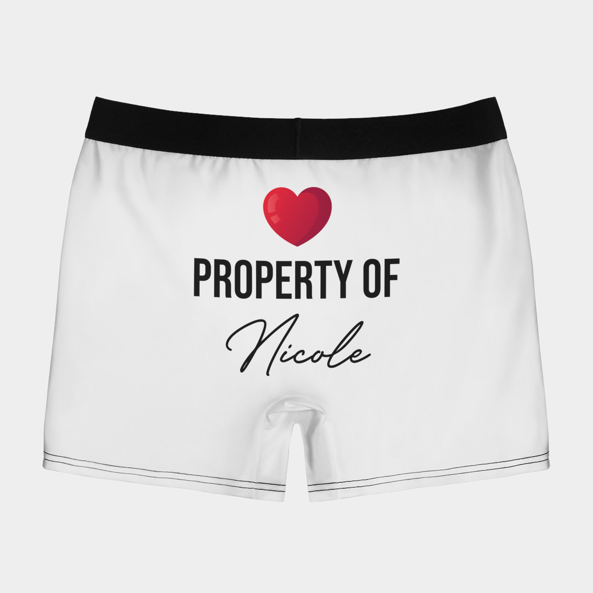 Personalisierte Boxershorts Für Männer Property Of Mit Name