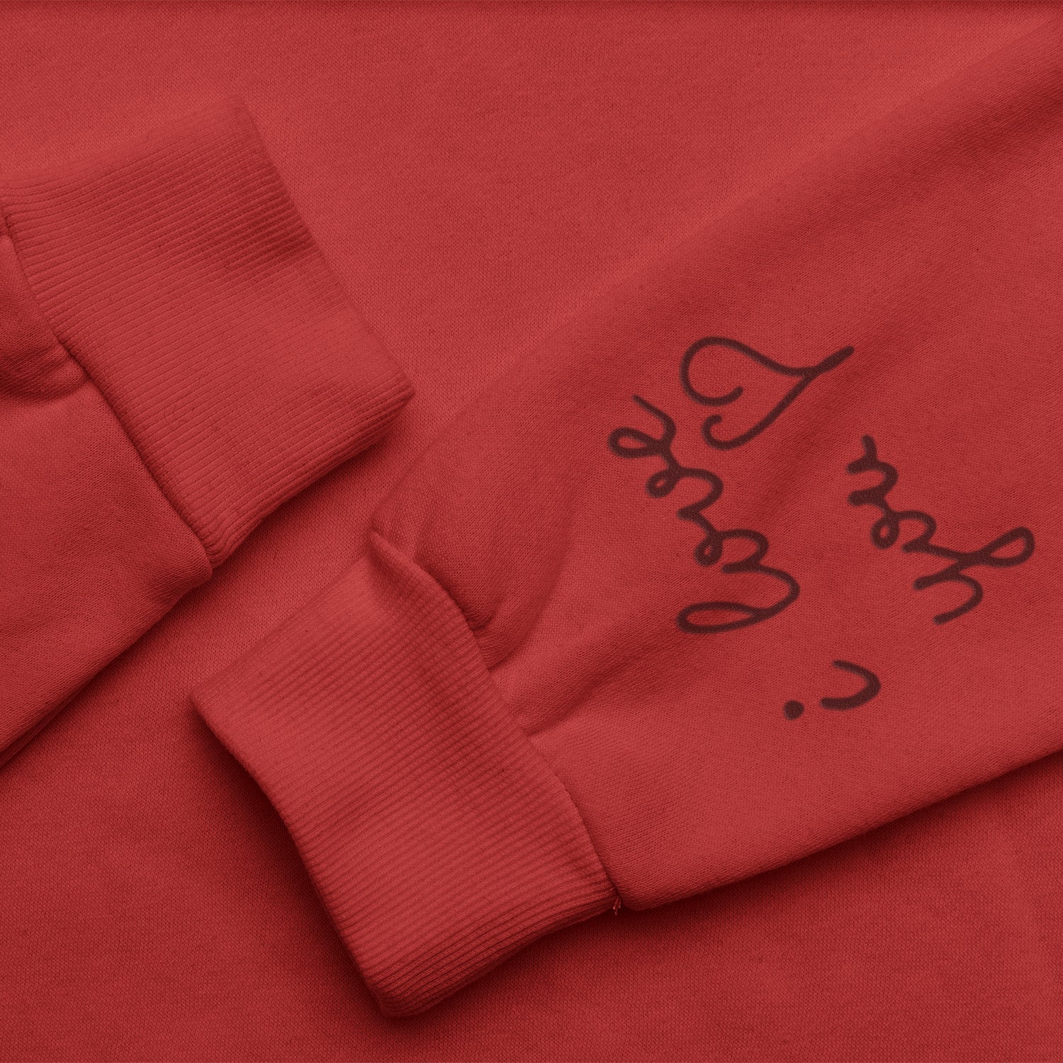 Personalisierter Hoodie Pullover Mit Handgeschriebener Stickerei
