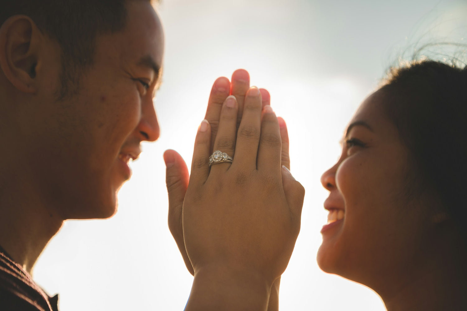 Heiratsantrag Ring Menschen
