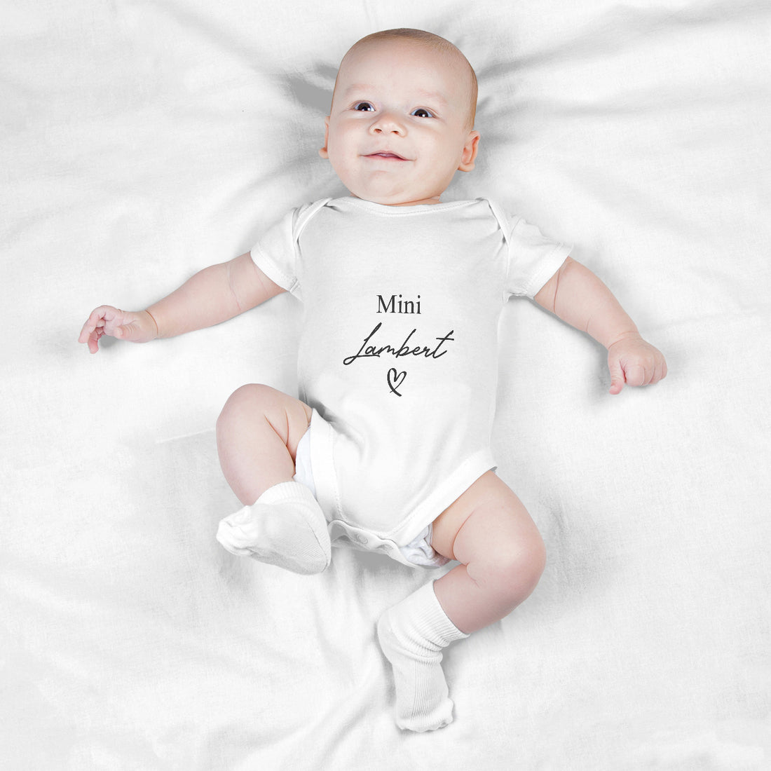 Personalisierter Baby Body Strampler Mini Mit Nachname