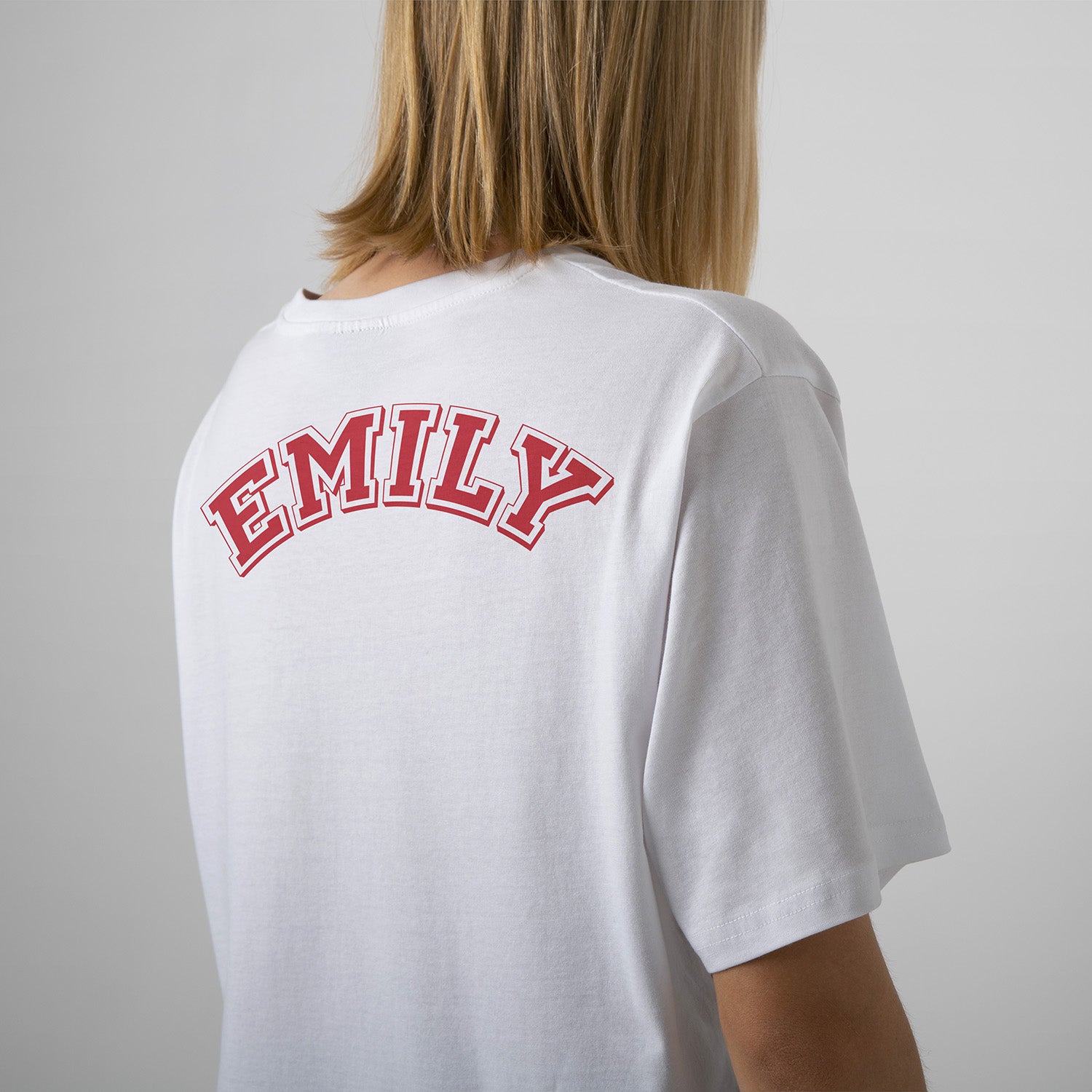 Personalisiertes T-Shirt Uni College Stil Mit Name