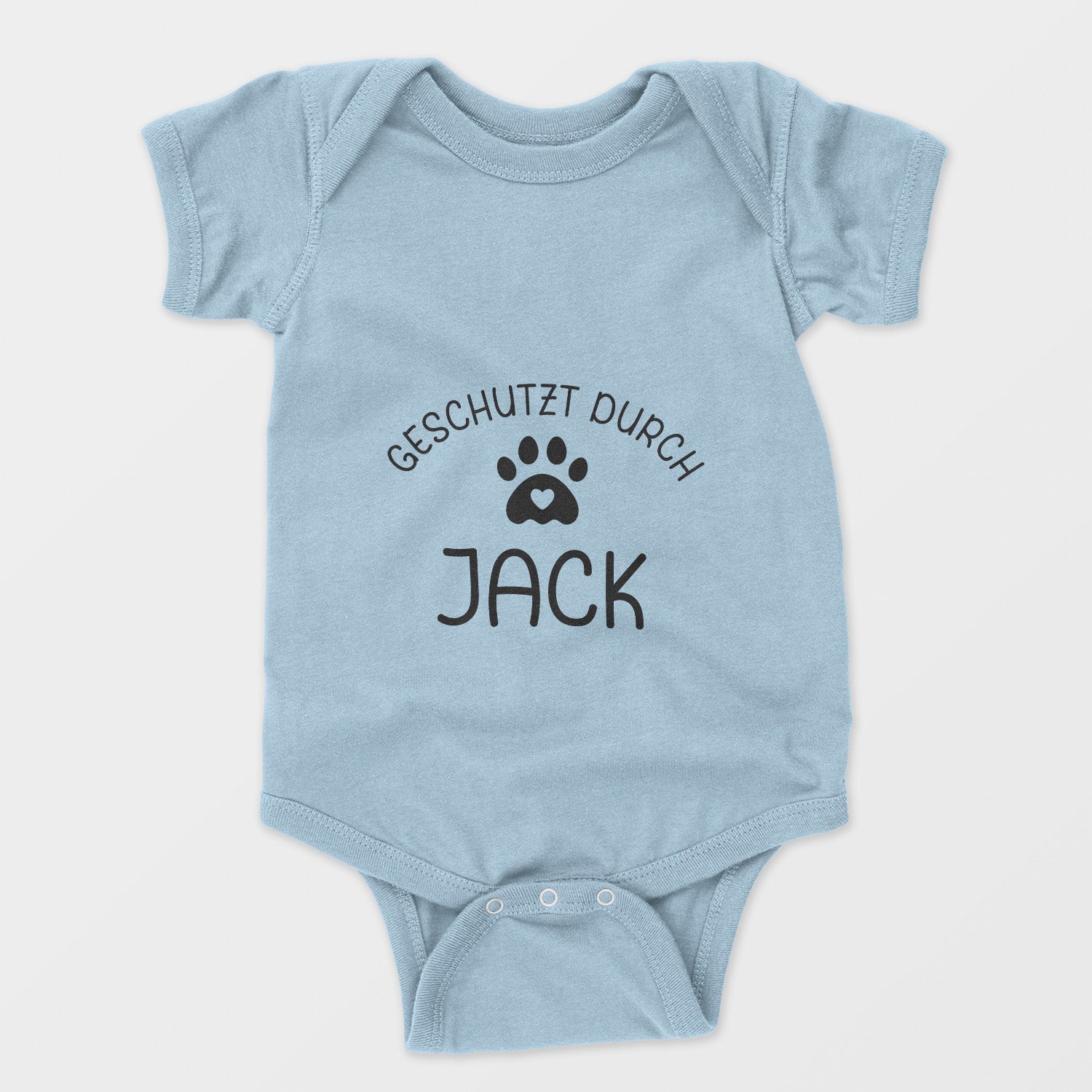 Personalisierter Baby Body Strampler Hundepfote Mit Name