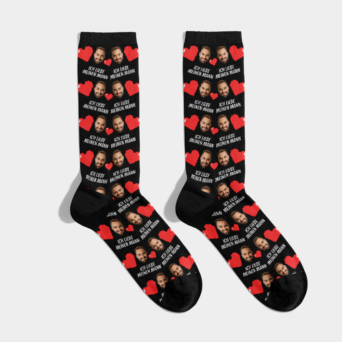 Personalisierte Socken mit Gesicht Ehemann