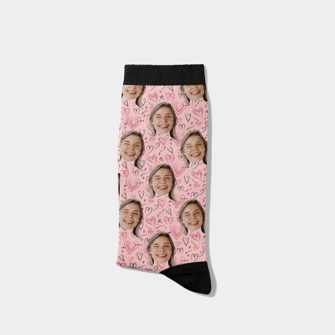 Personalisierte Socken mit Gesicht