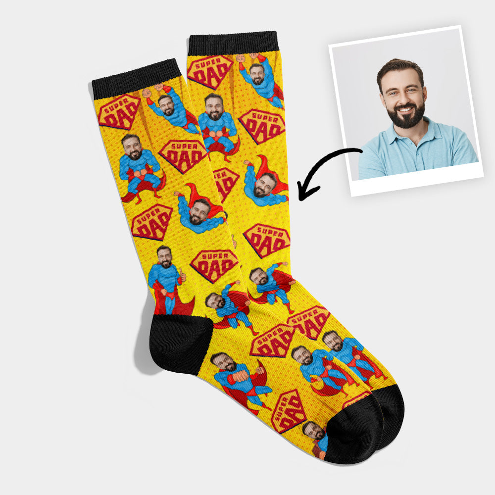 Personalisierte Super Papa Socken