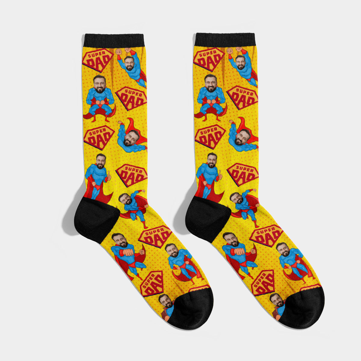 Personalisierte Super Papa Socken