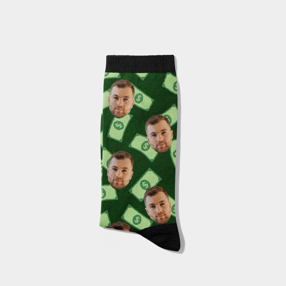 Personalisierte Geld Socken mit Gesicht