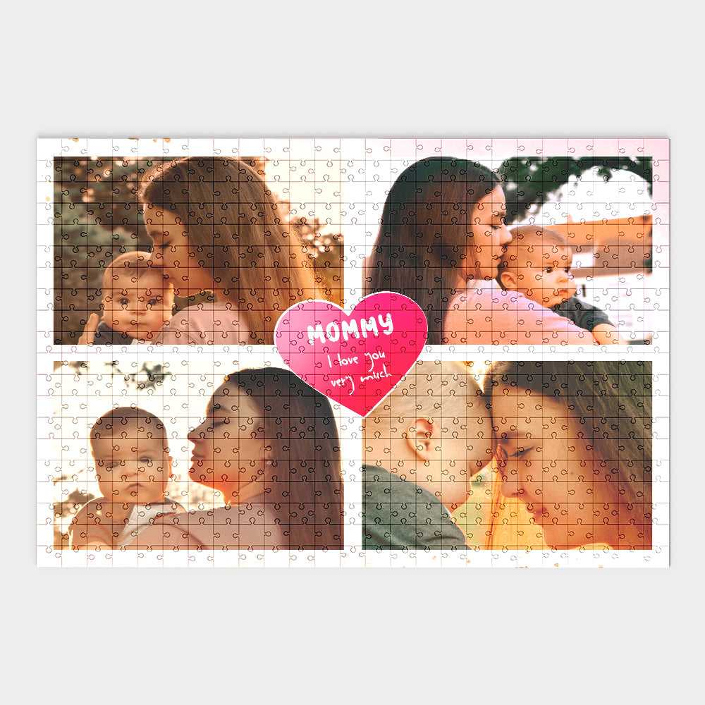 Personalisierte Puzzle mit Foto Collage Mama