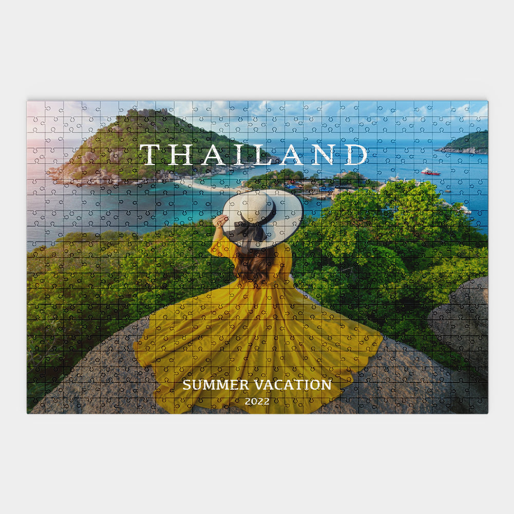 Personalisierte Puzzle Epische Reise Collage mit Foto