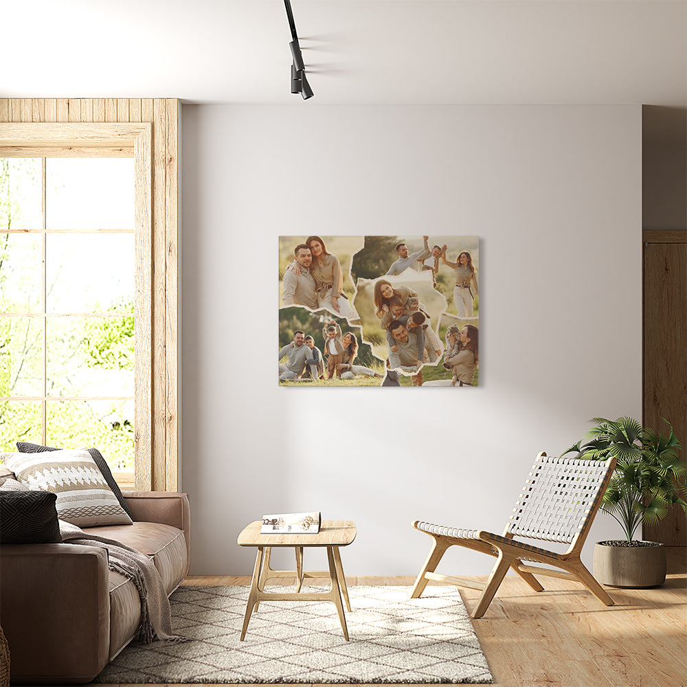 Personalisierte Leinwand Fotocollage Mit Fotos