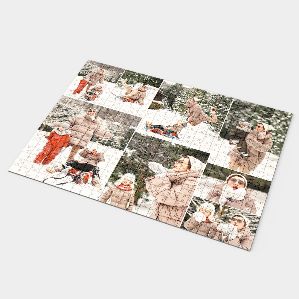 Personalisierte Puzzle Gitternetz Fotocollage