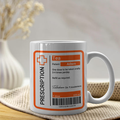 Personalisierte Rezept Tasse