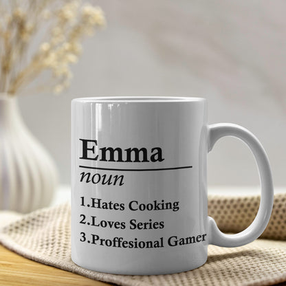 Personalisierte Tasse mit Name