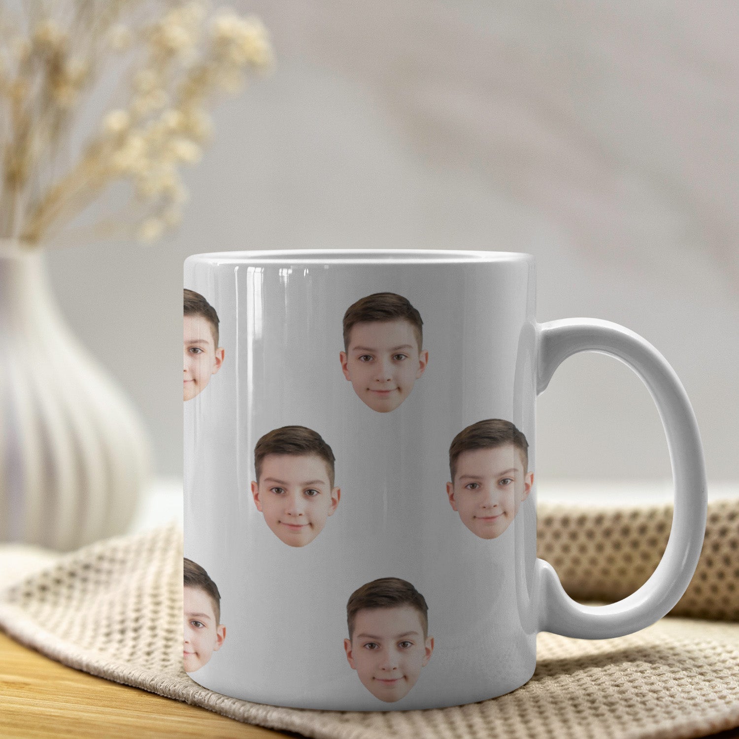 Personalisierte Tasse Gesichter