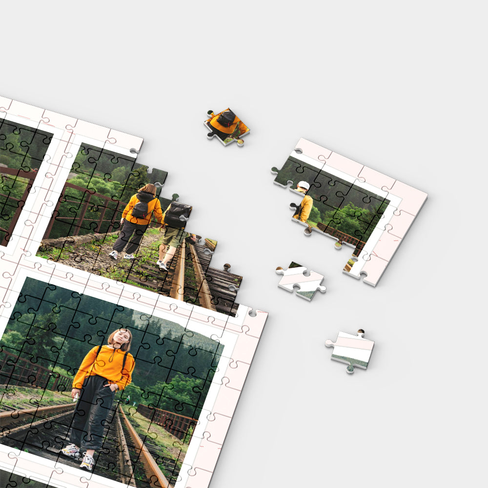 Personalisierte Puzzle Abenteuer Collage mit Fotos