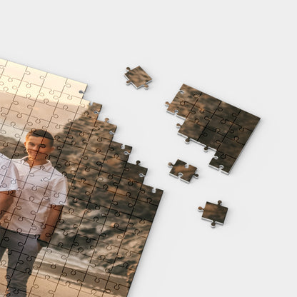 Personalisierte Puzzle Papiercollage Stil mit Fotos