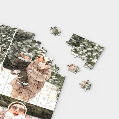 Personalisierte Puzzle Gitternetz Fotocollage