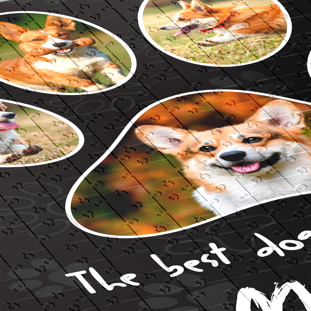 Personalisierte Puzzle Hundebein mit Foto
