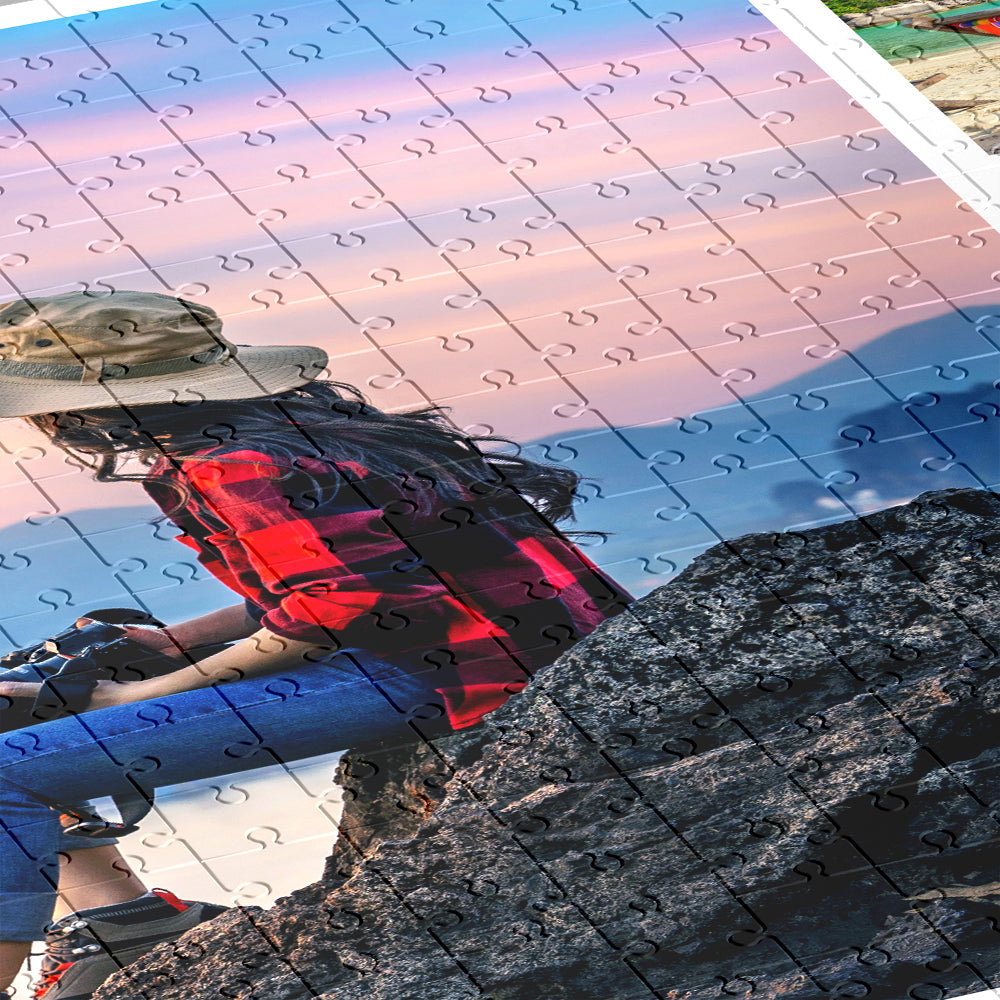 Personalisierte Puzzle mit Reise Collage mit Fotos