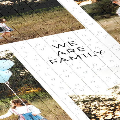 Personalisierte Puzzle Familien Collage Foto