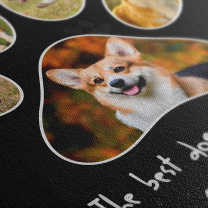 Personalisierte Leinwand Hundebein mit Fotos