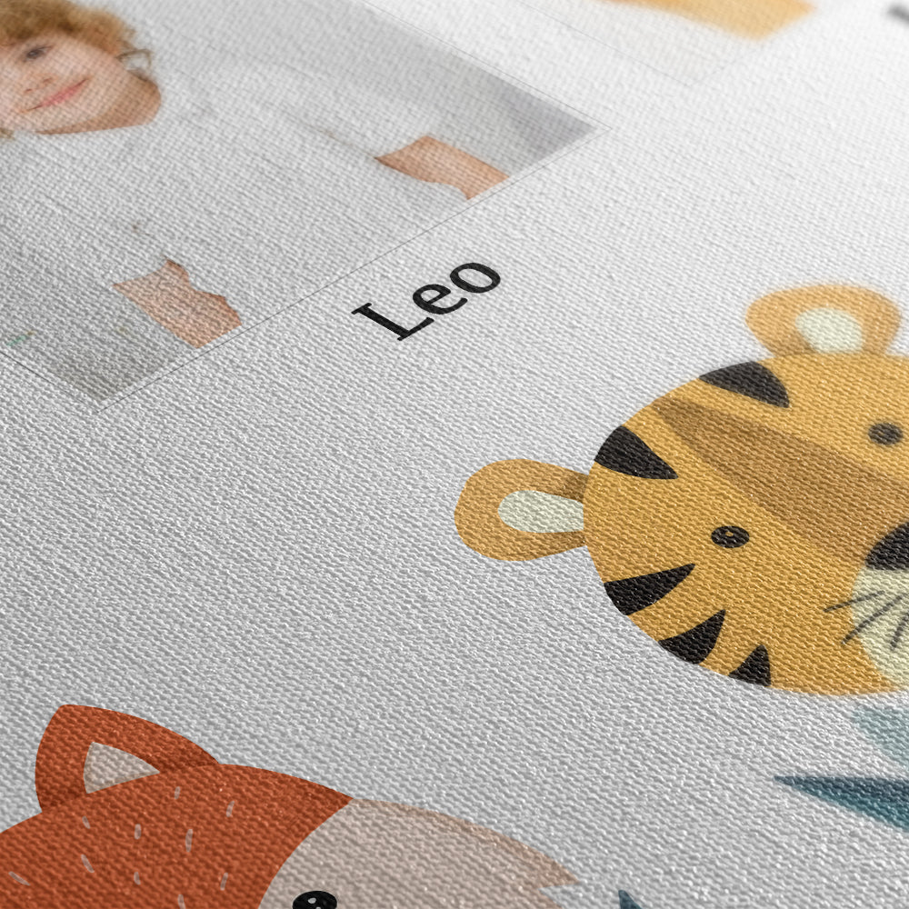 Personalisierte Leinwand Kinder Collage