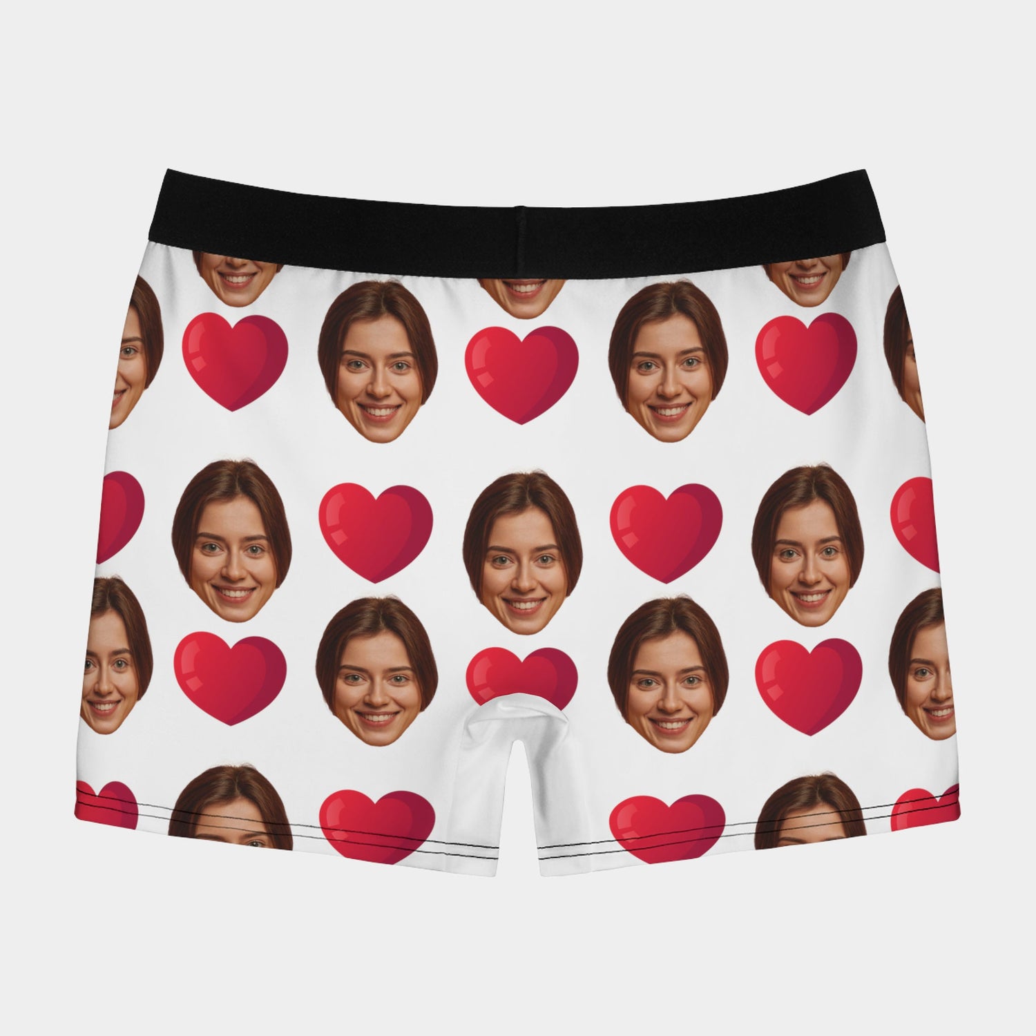 Personalisierte Boxershorts Für Männer Mit Herz Und Foto