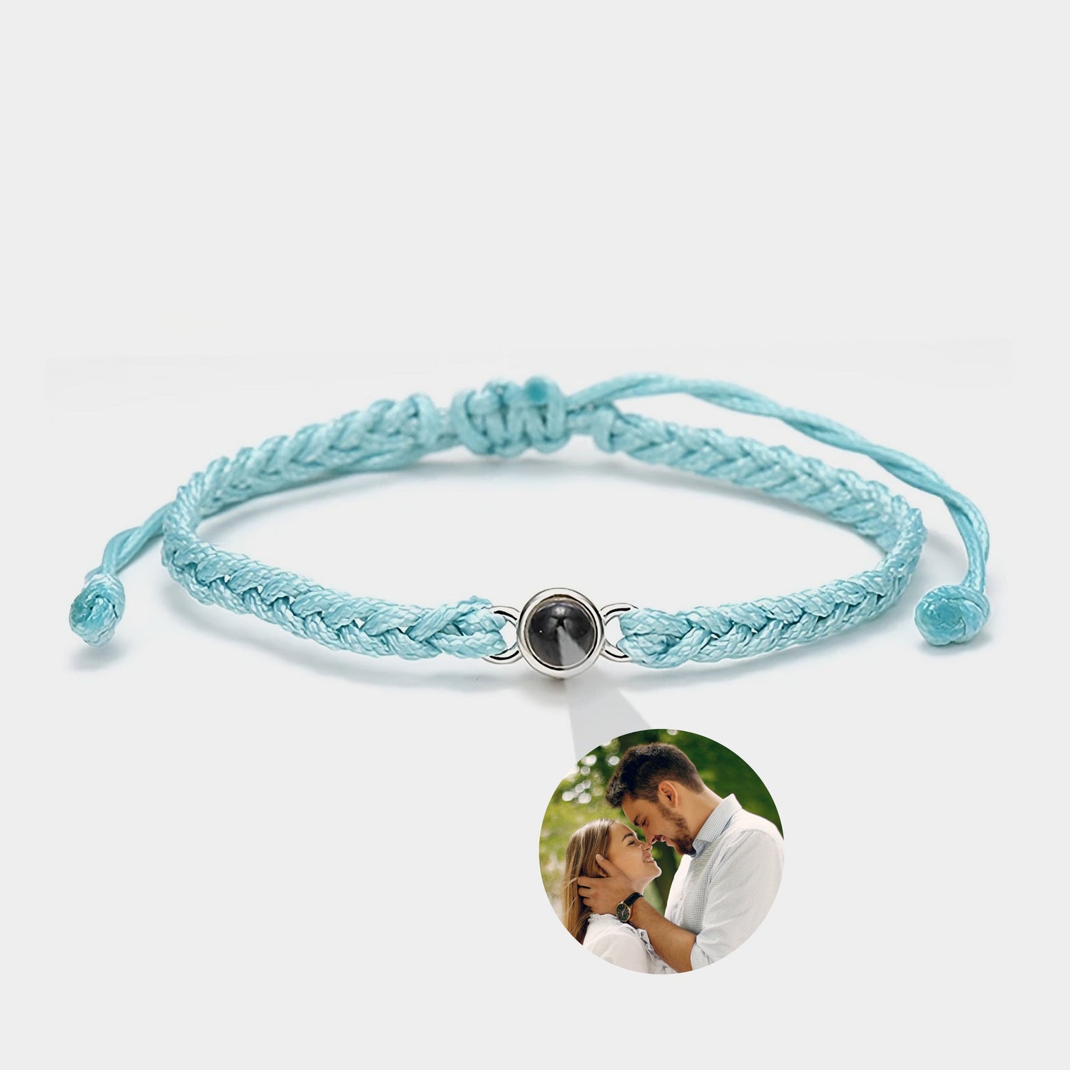 Personalisiertes Seil Armband mit Foto Projektion