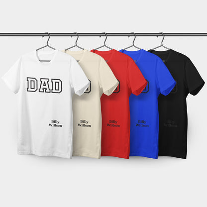 Personalisiertes T-Shirt Dad Mit Kindername