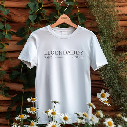 Personalisiertes T-Shirt Papa Legendaddy mit Name