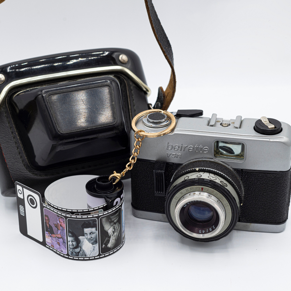 Personalisierte Filmrolle Schlüsselanhänger Fotos Classic