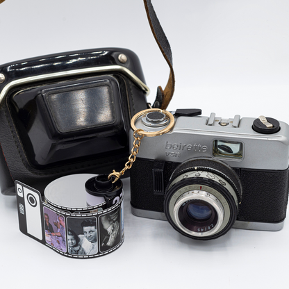 Personalisierte Filmrolle Schlüsselanhänger Fotos Classic