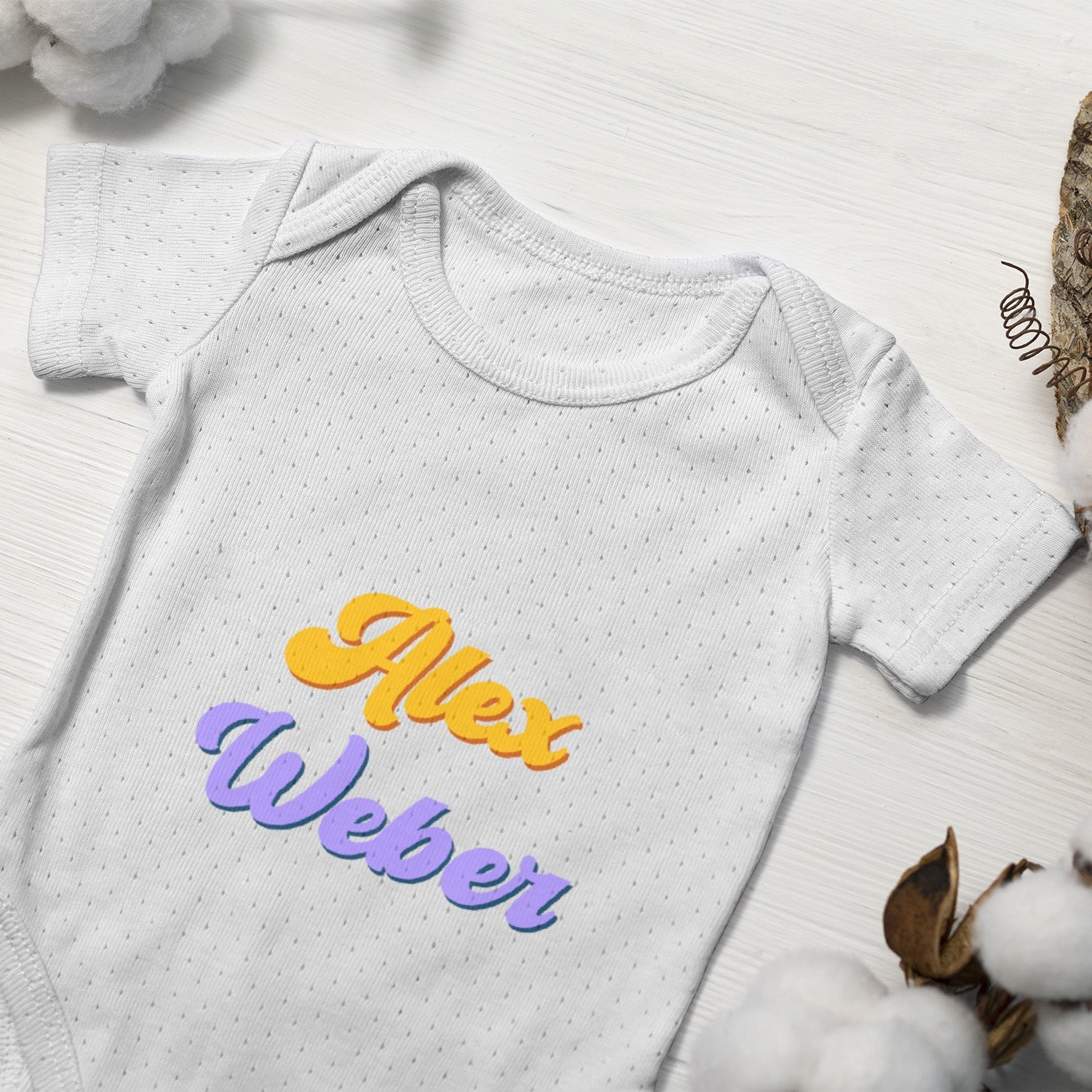 Personalisierter Baby Body Strampler Mit Name