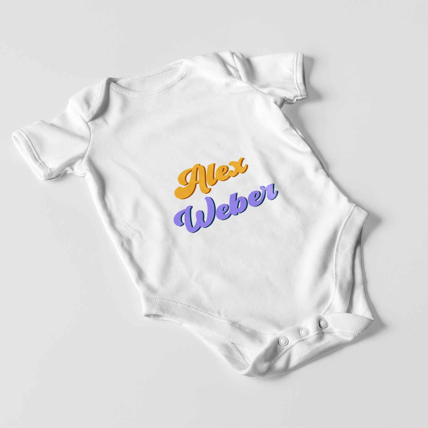 Personalisierter Baby Body Strampler Mit Name