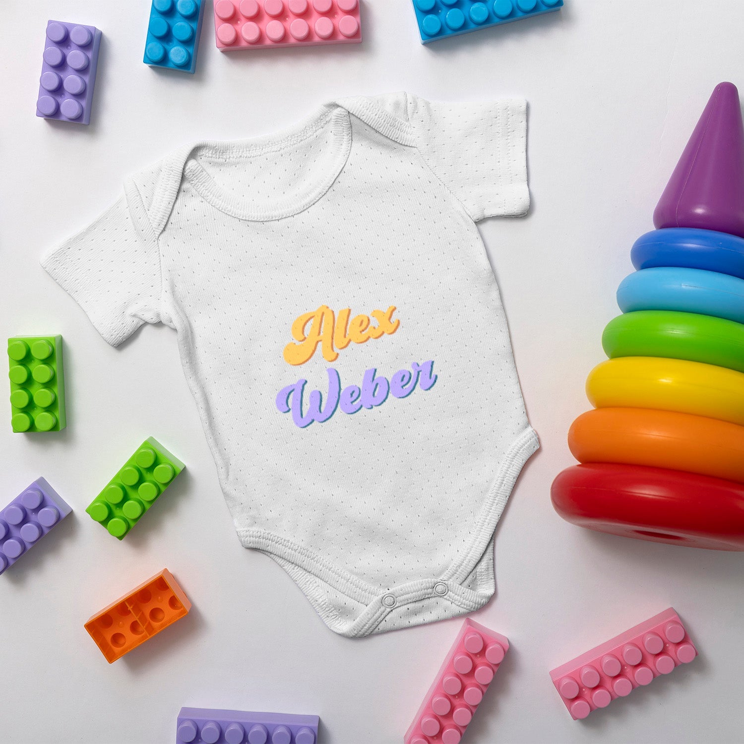 Personalisierter Baby Body Strampler Mit Name