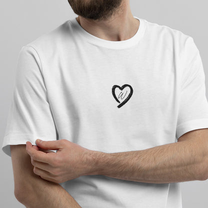 Personalisiertes T-Shirt Herz Mit Initial