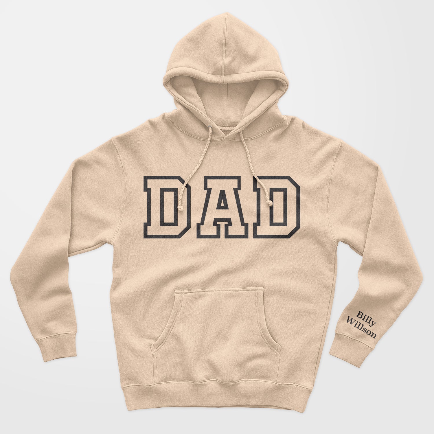 Personalisierter Hoodie Pullover Dad Mit Kindername