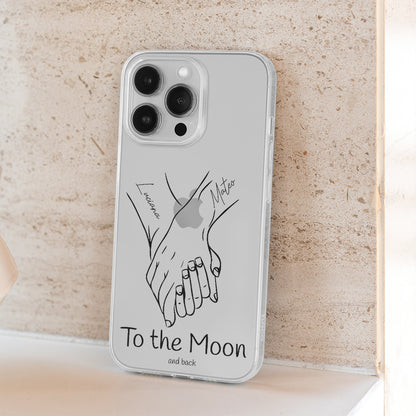 Personalisierte iPhone Hülle Line Art Kunst