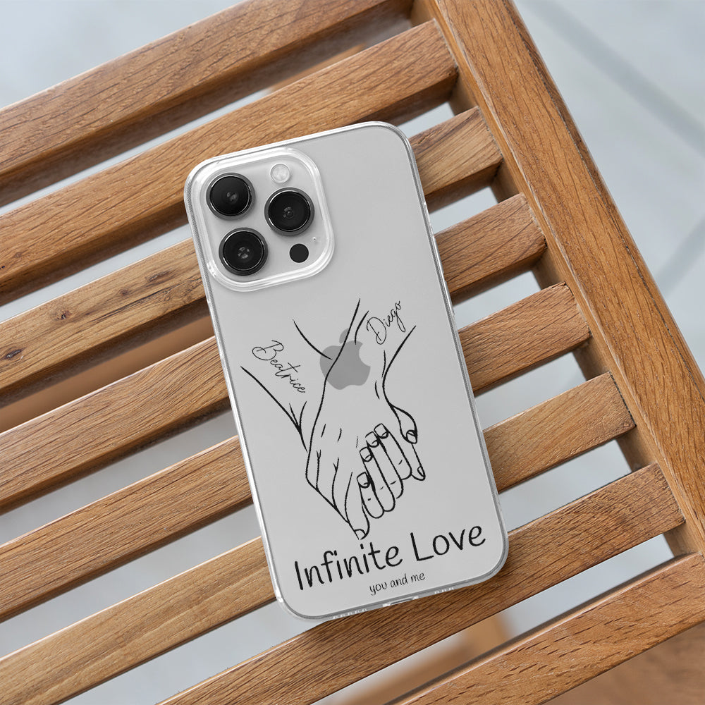 Personalisierte iPhone Hülle Line Art Kunst