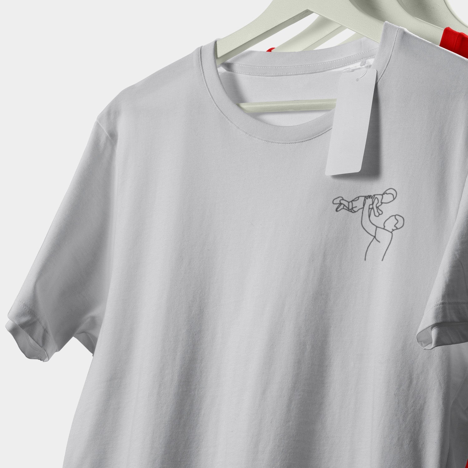 Personalisiertes T-Shirt Foto Line Art