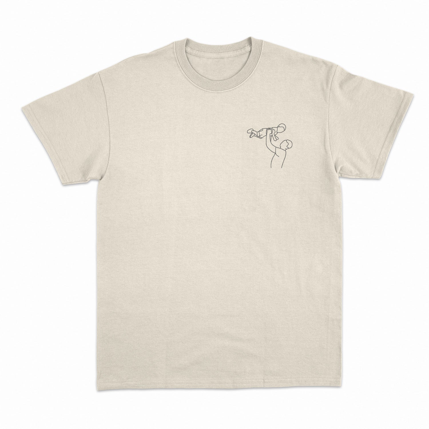 Personalisiertes T-Shirt Foto Line Art