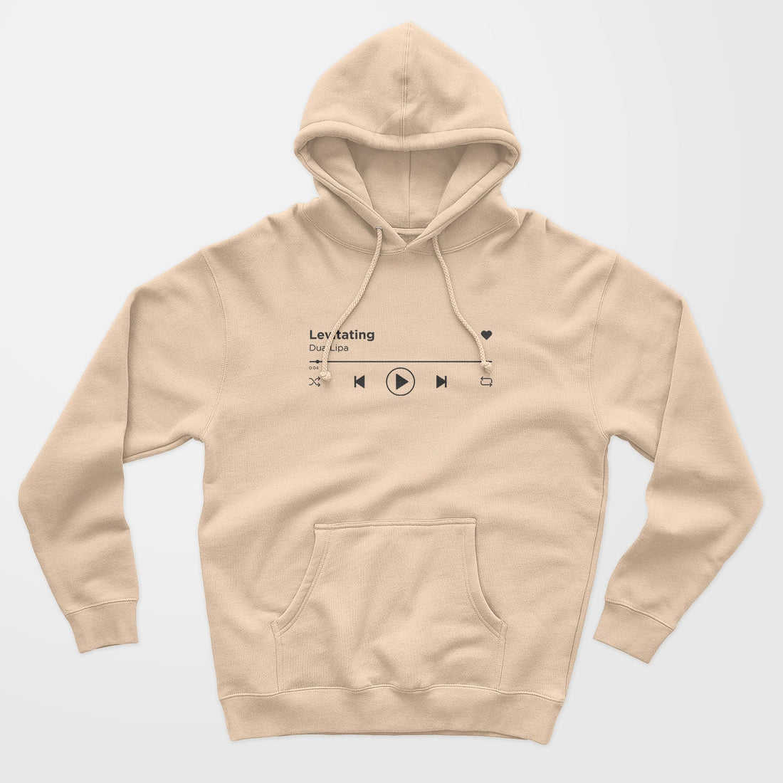 Personalisierter Hoodie Pullover Musik Spotify Song