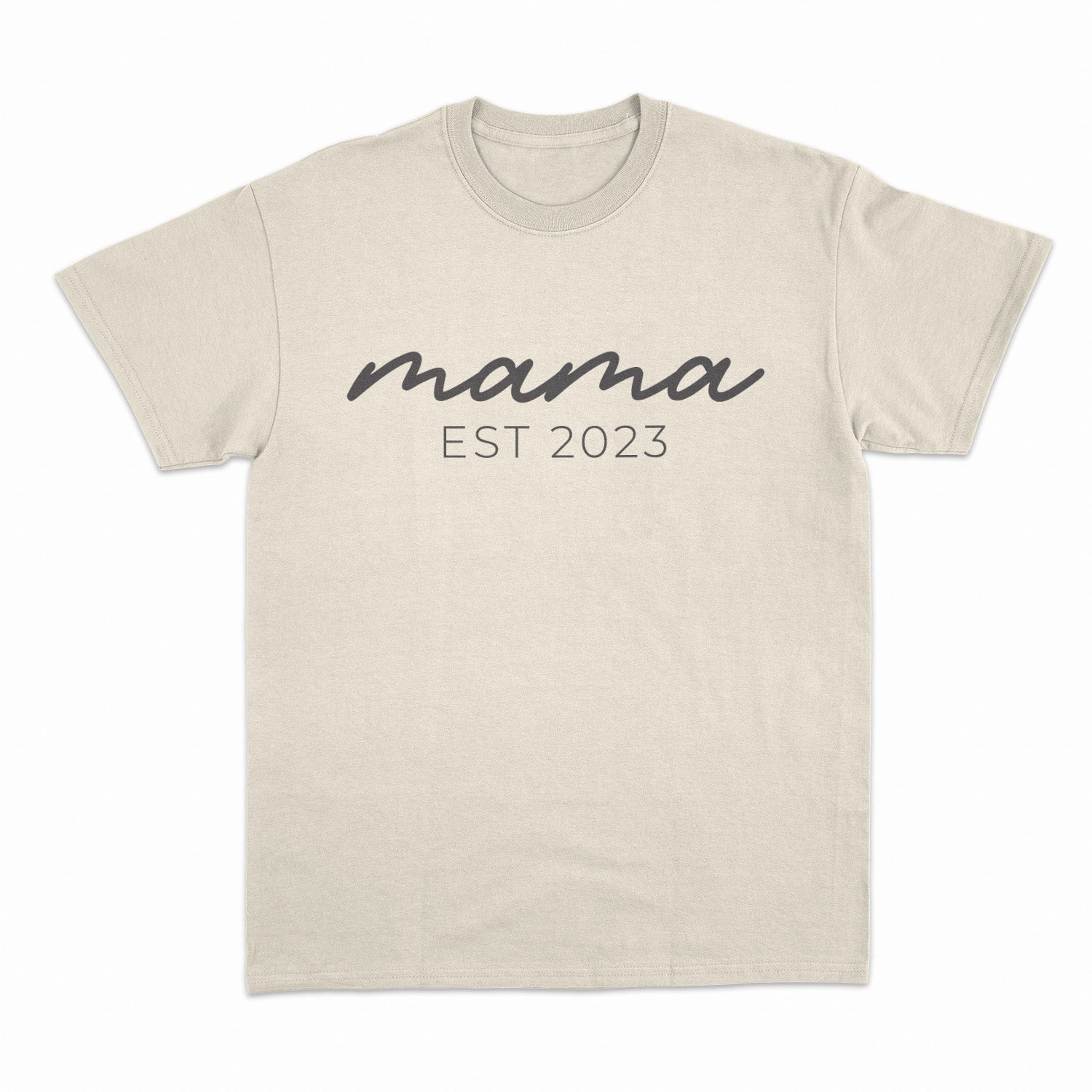 Personalisiertes T-Shirt Mama Est. Mit Geburtsjahr