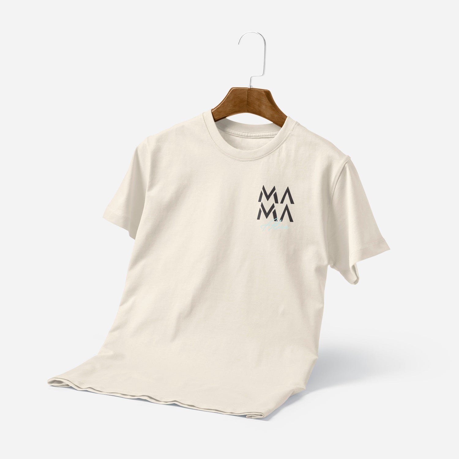 Personalisiertes T-Shirt Mama Mit Kindername