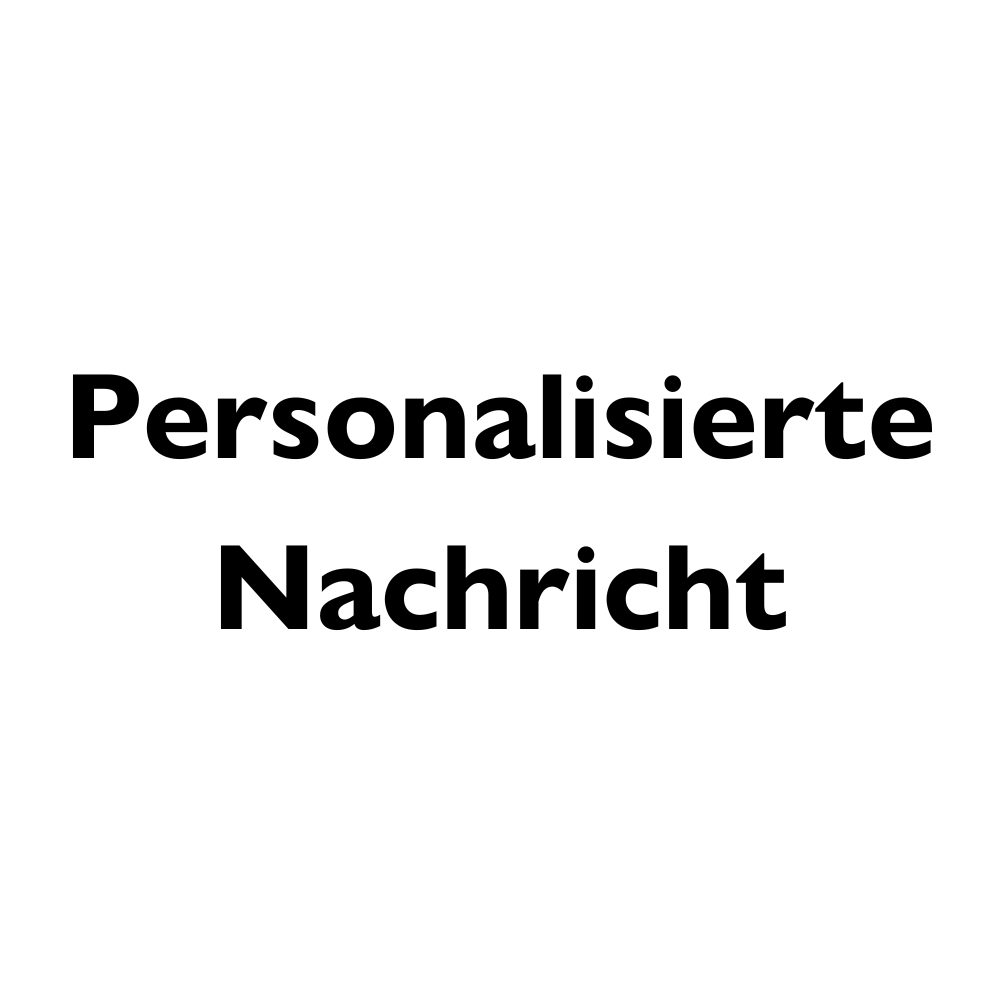 Personalisierte Nachricht