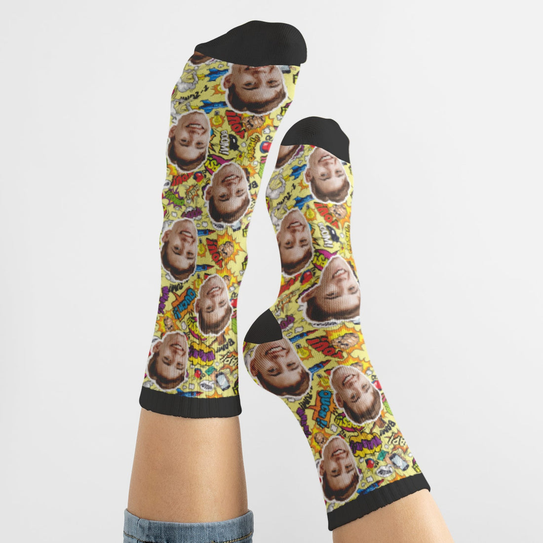 Personalisierte Comic Socken
