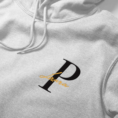 Personalisierter Hoodie Pullover Initialen Name